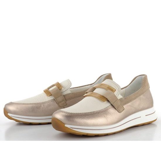 Ara širšie nazúvacie poltopánky Osaka Sand/Cream 12-24822-09