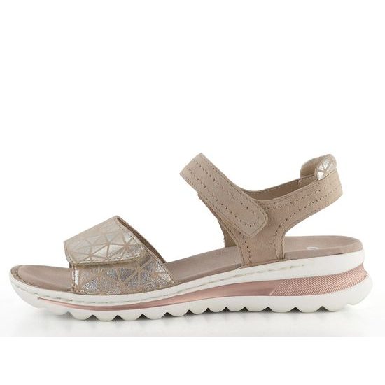 Ara dámské sandály Tampa Silber/Sand 12-47207-19