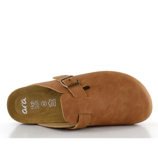 Ara pánske domáce šľapky s plnou špičkou Santo Cognac 14-29503-09