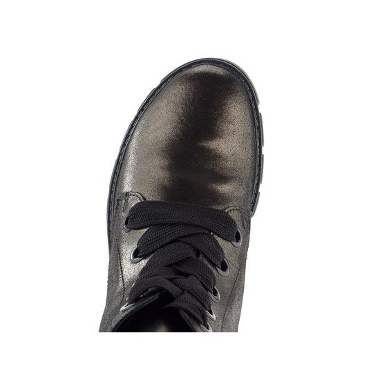 Ara šněrovací kotník Dover metalický Magma/Schwarz 12-23126-11