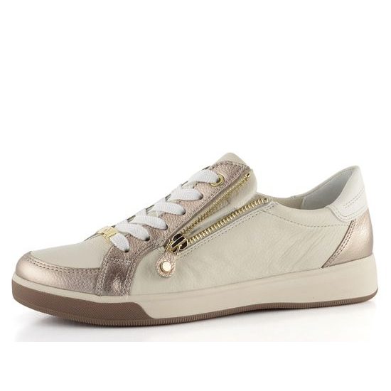 Ara dámské tenisky se zipem Rom Sand/Cream/Weiss 12-34432-63