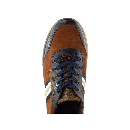 Ara dámské sneakers polobotky modro-hnědé Sapporo 12-32430-73