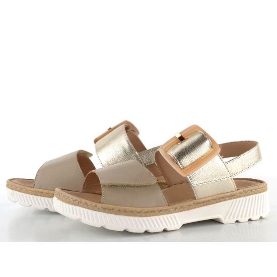 Ara dámské sandály Capri Sand/Platin 12-39104-08