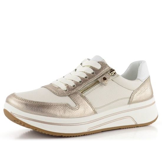 Ara širšie tenisky Sapporo Sand/Cream/Weiss 12-27540-07