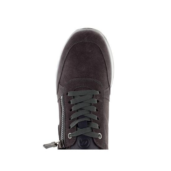 Ara širší pánské tenisky kožené Matteo Steel/Blau 11-24505-15