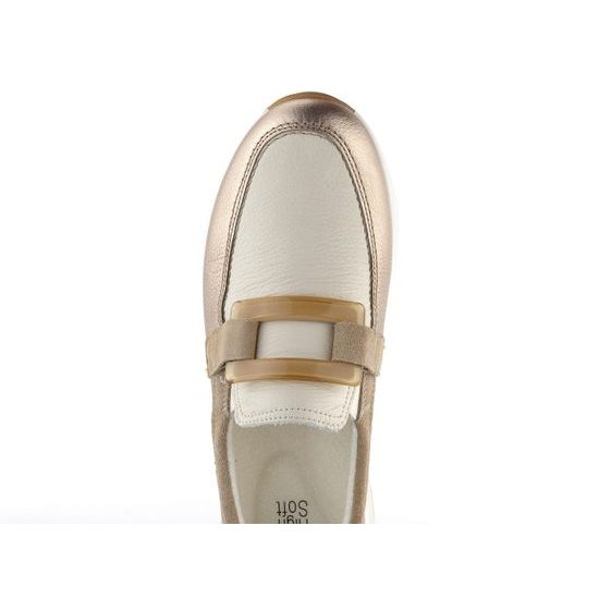 Ara širšie nazúvacie poltopánky Osaka Sand/Cream 12-24822-09