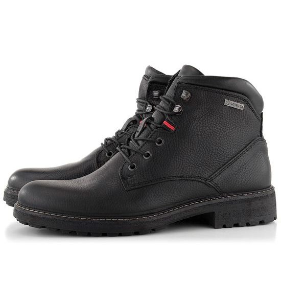 Ara pánska kožená členková obuv s Gore-Tex Black Frederik 11-24705-61