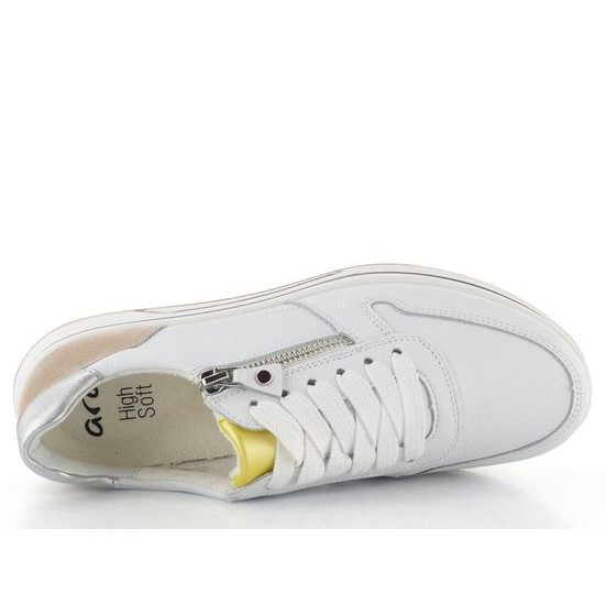 Ara širší tenisky Sapporo Weiss/Limoncello/Shell/Silber 12-27540-03
