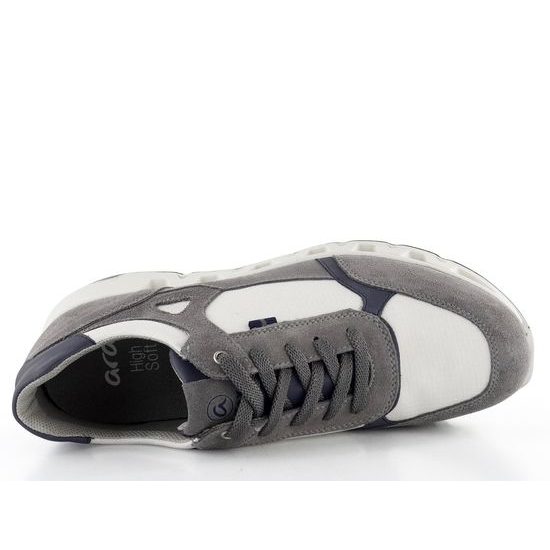 Ara širší pánské tenisky Molveno Grey/Offwhite/Blue 11-30101-22