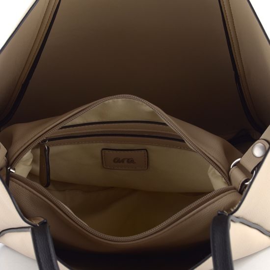 Ara shopper kabelka Claire Sand/Schwarz 16-22007-54