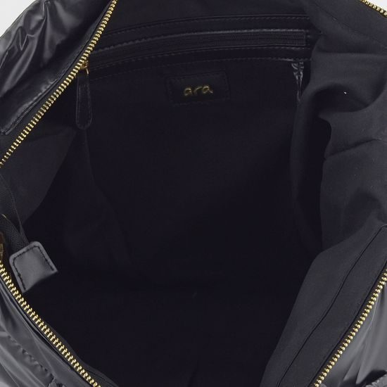 Ara prošívaná shopper kabelka Nina Schwarz 16-21912-60
