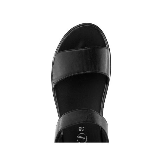 Ara sandále na platforme s klinom Bilbao čierna 12-33518-01