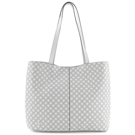 Ara shopper kabelka s potlačou Dallas Weiss/Blau 16-21008-61