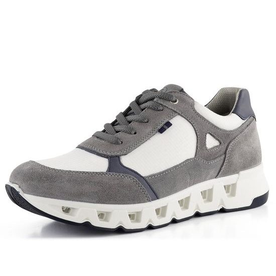 Ara širší pánské tenisky Molveno Grey/Offwhite/Blue 11-30101-22