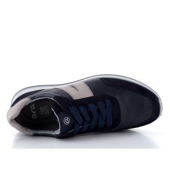 Ara širší pánské tenisky Matteo-Sport Blau/Pebble 11-28602-22