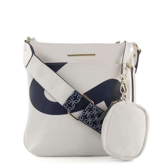 Ara crossbody kabelka Lara Weiss/Blau 16-21109-61