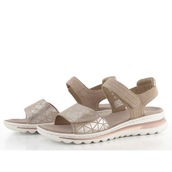 Ara dámské sandály Tampa Silber/Sand 12-47207-19
