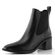 Tamaris chelsea kotník na podpatku black leather 1-25301-45