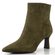 Tamaris elegantní kožený kotník na podpatku olive 1-25358-45