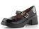 Wonders lakované polobotky na podpatku Negro E-7122