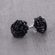 Náušnice rokajl puzeta čierne