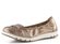 Caprice širší metalické baleríny taupe 9-22118-44
