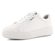 Tamaris bílé kožené tenisky na platformě 1-23736-42