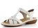Rieker bílé sandálky s nártovým T páskem 65919-80