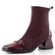 Hispanitas strečový zipový kotník na podpatku Marsella wine HI254219