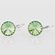 Náušnice Swarovski Elements Rivoli světle zelené