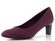 Tamaris textilní lodičky burgundy comb 1-22418-41