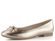 Tamaris baleríny s mašličkou Light Gold 1-22105-44