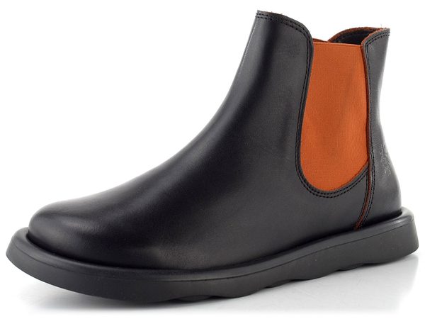 Fly London chelsea kotník black/red TICH099 P145099007