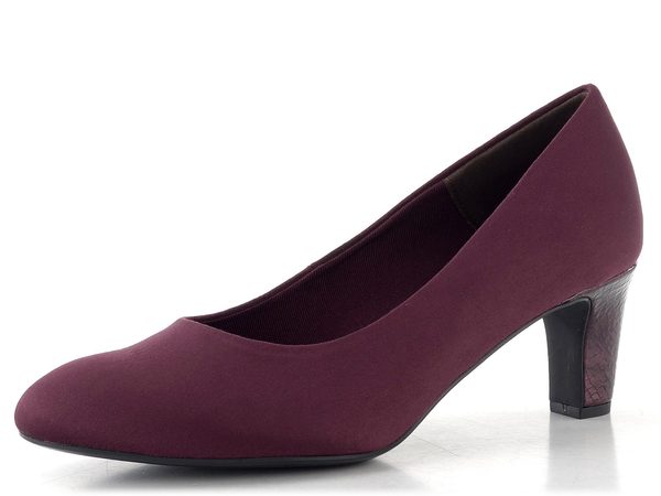 Tamaris textilní lodičky burgundy comb 1-22418-41