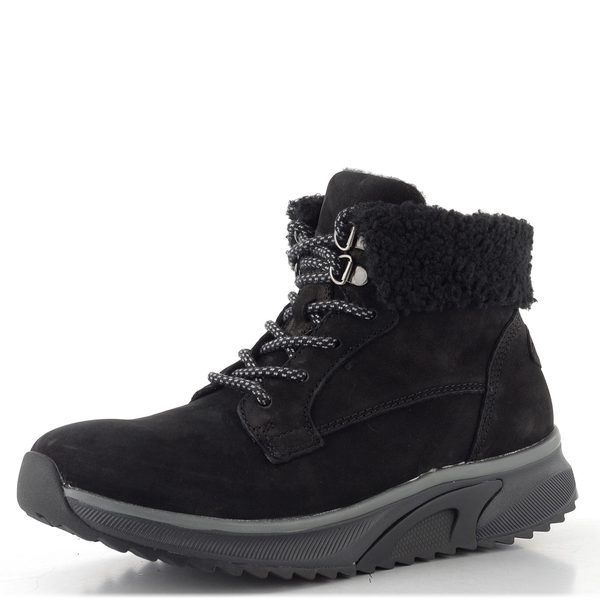 Gabor Rollingsoft šněrovací kožený kotník black 0802.02.001