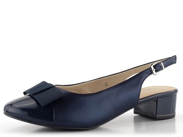 Caprice lodičky s volnou patou Navy Comb 9-29502-42