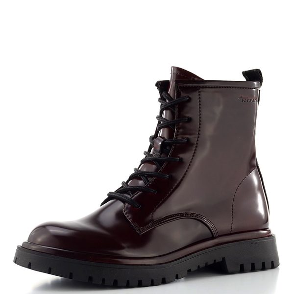 Tamaris šněrovací kotník merlot 1-25221-47
