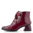 Hispanitas lakovaný šněrovací kotník na podpatku Marsella wine HI254326