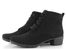 Jana širšia šnurovacia členková obuv čierna 8-25166-29