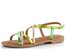 Tamaris pásikové sandále Green Comb 1-28139-42