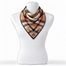 Fraas hedvábný šátek s károvaným vzorem camel 612008-180