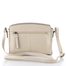 Dámská menší kožená kabelka off-white LG003/K