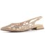 Menbur společenské baleríny s volnou patou poseté kamínky Oro/Gold 25833