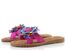 Lazamani pantofle se střapatou květinou Zinnia fuxia LA33765