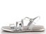 Wonders metalické sandály Silver AT-3402