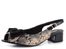 Piccadilly čierne hadie sandále s mašľou 114022