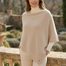 Fraas krátke jednofarebné pončo beige 667189-170