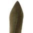 Tamaris elegantní kožený kotník na podpatku olive 1-25358-45