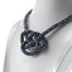 Náhrdelník rokajl uzel šedý hematit