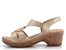 Ara metalické sandály na platformě s podpatkem Key West Sand 12-20304-07